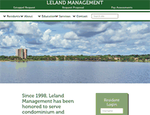 Tablet Screenshot of lelandmanagement.com